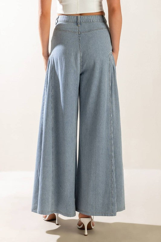 Striped Light Denim
