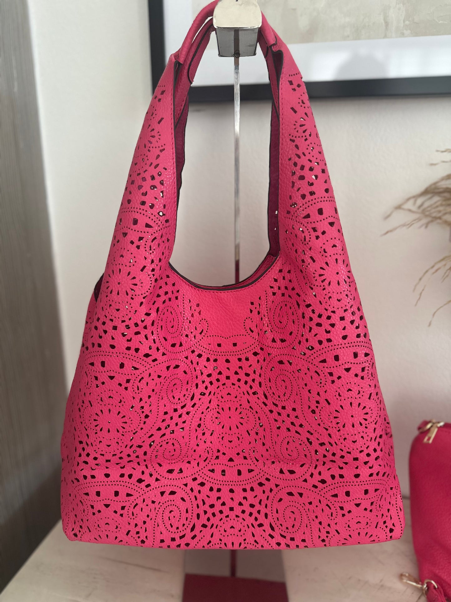 Mila Spring Double Bag- Fuscia