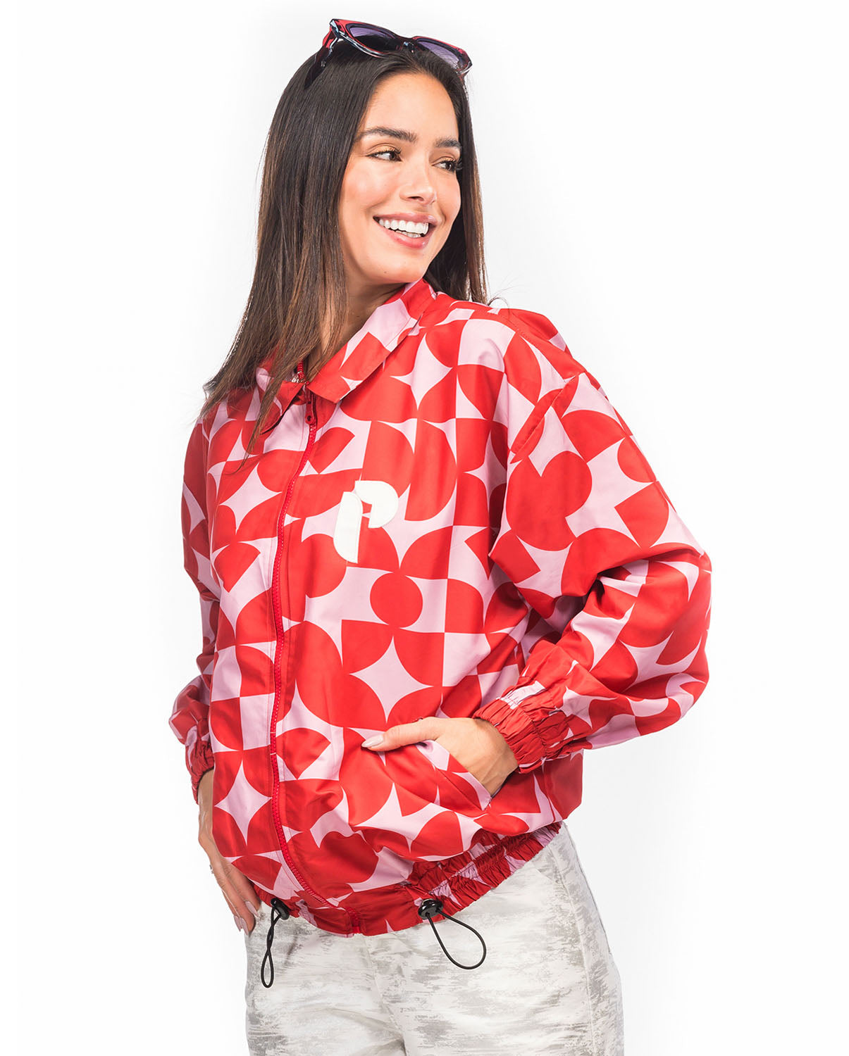 Jacket Parchita Kai- Rojo x Rosado