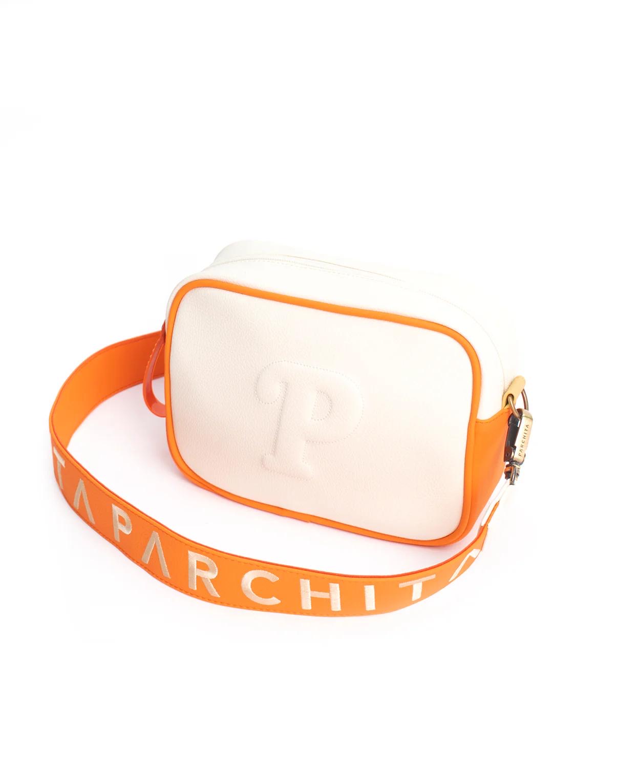 Bandolera Luchi Pradera- Ivory x Mandarina