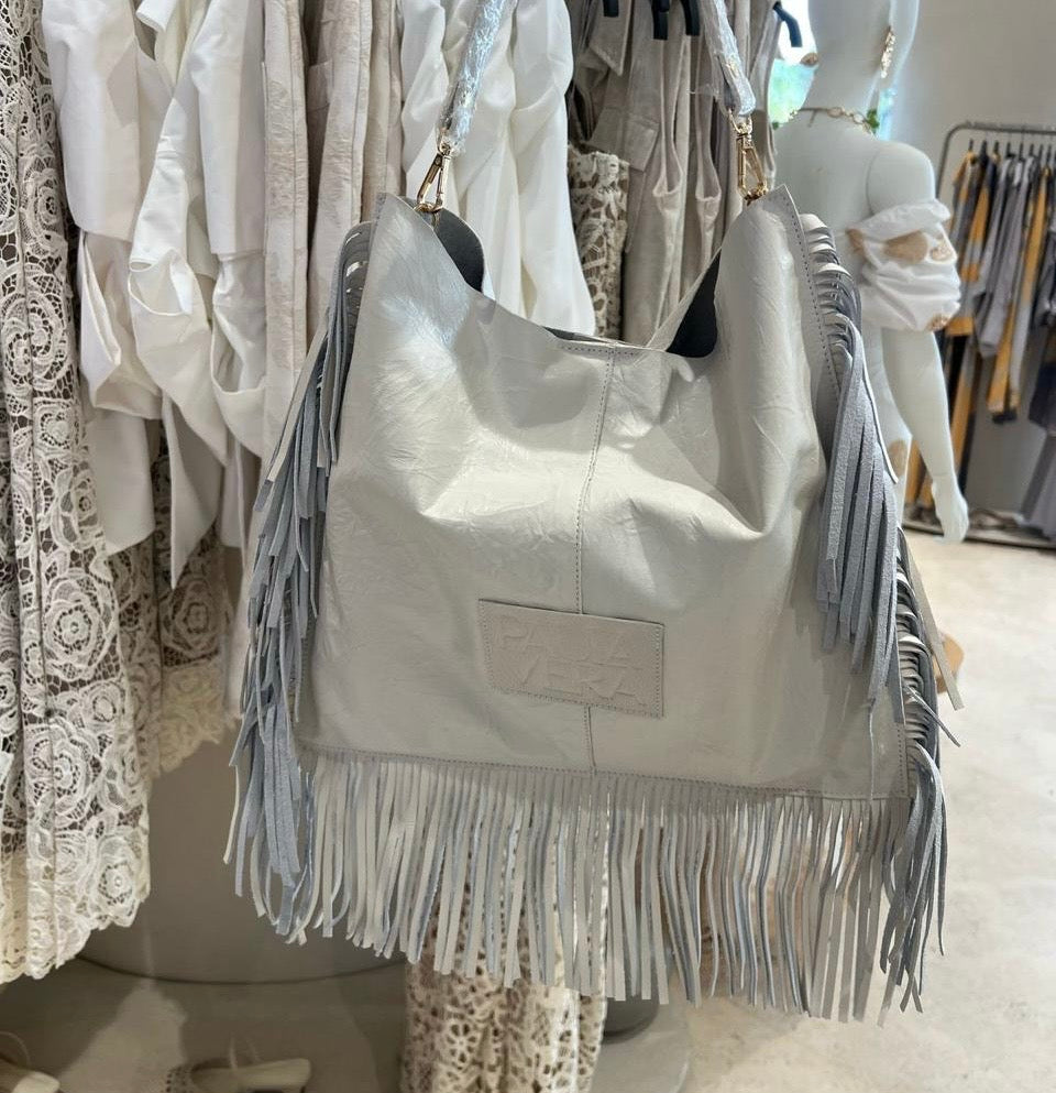 Vera Leather Bag- Off White