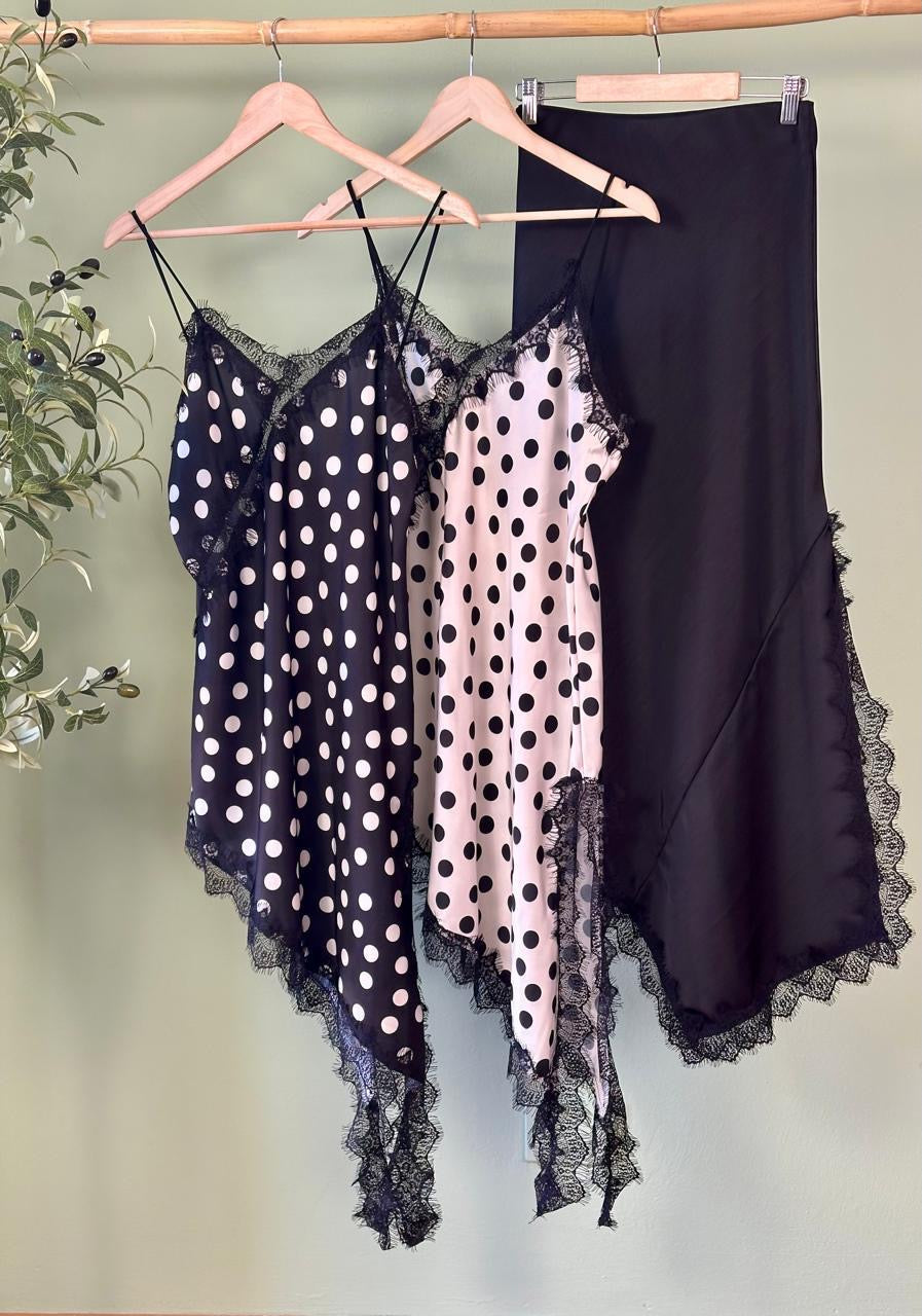 Laced Polka Dress 🇮🇹