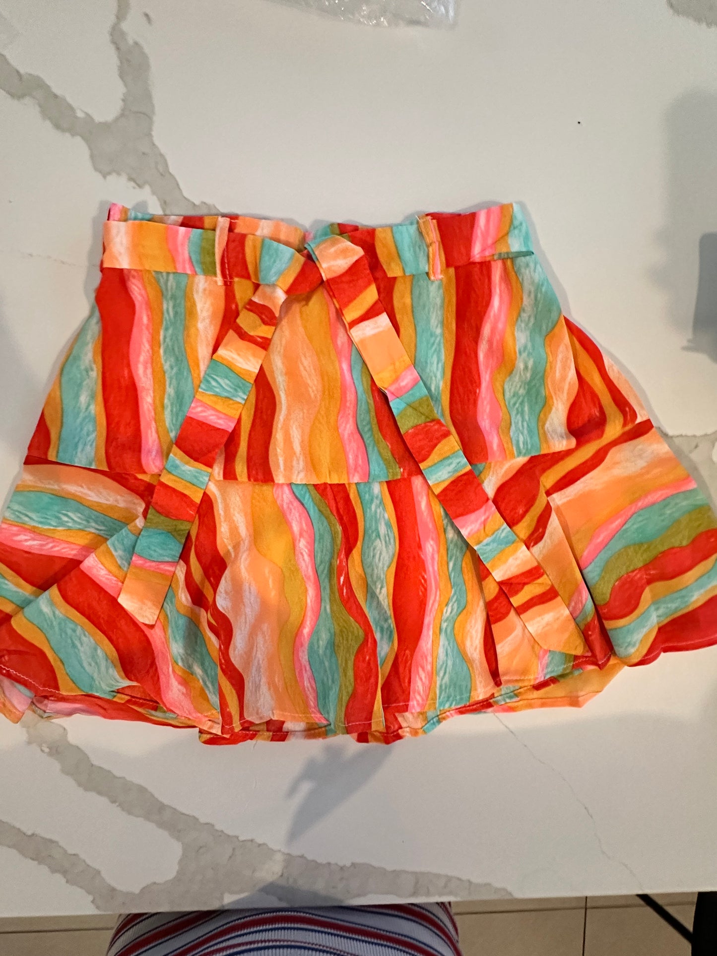 Multi Color Skort