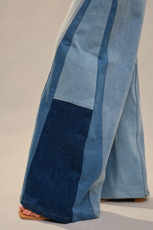 Color Block Denim