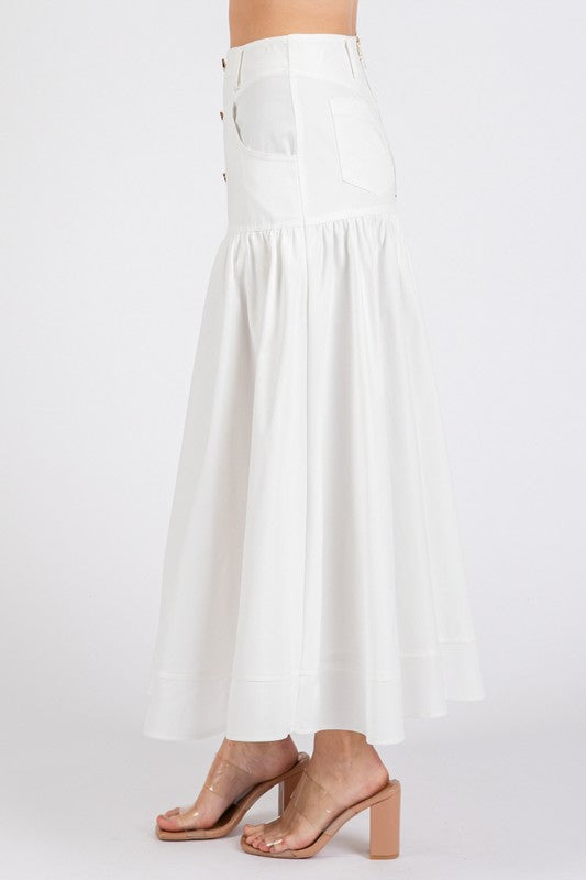 Maxi Skirt- White
