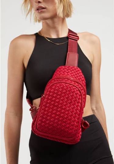 Beyond  the Horizon Bag- Red Neoprene