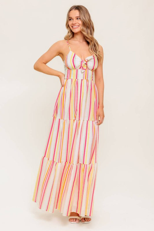 Stripped Maxi Dress