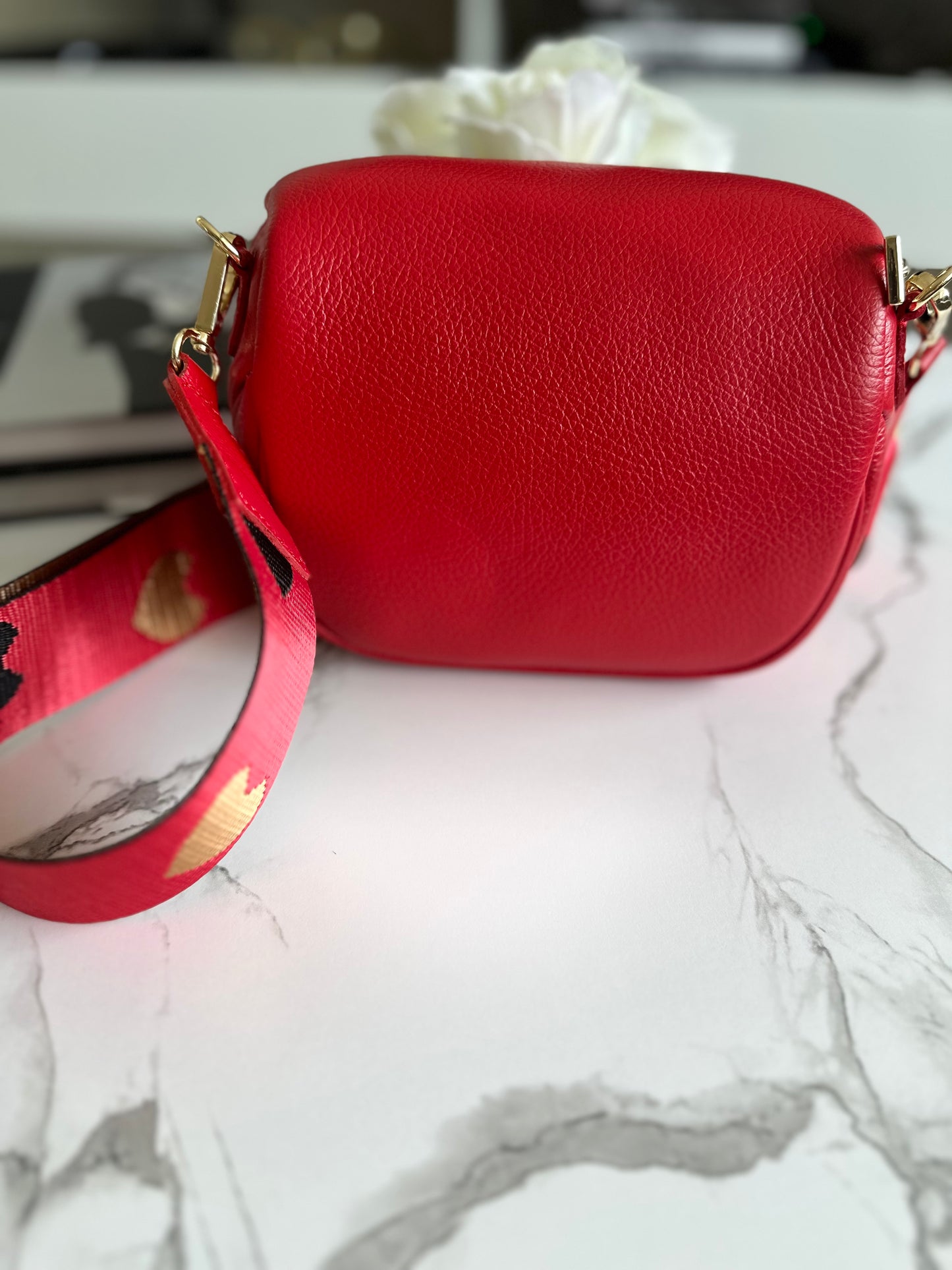 Leather Bag Florence- Red