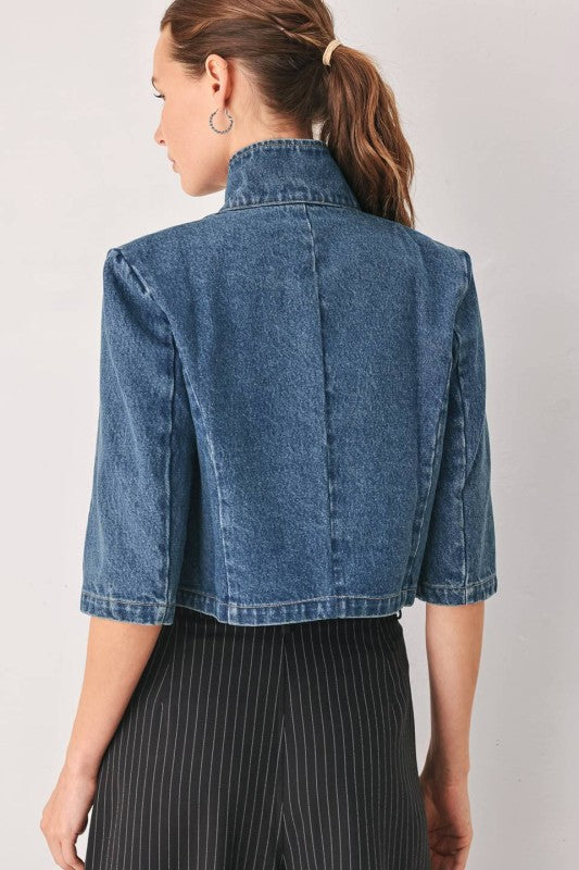 Denim Crop Jacket