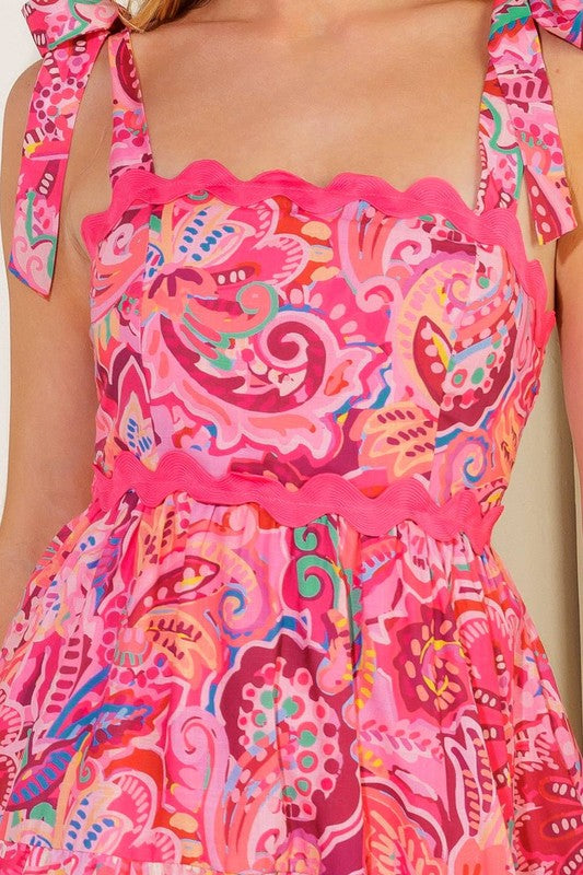 Printed Midi Dress