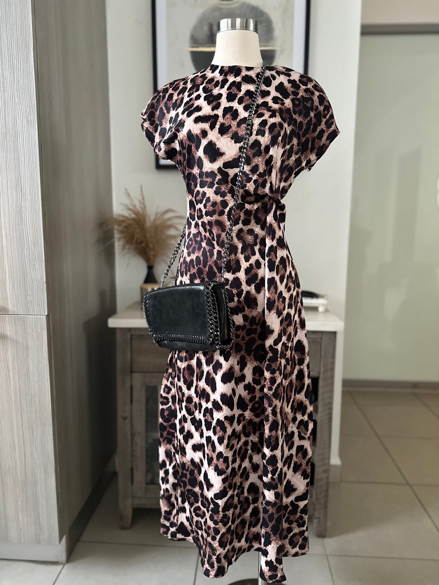 Venice Animal Print Midi Dress