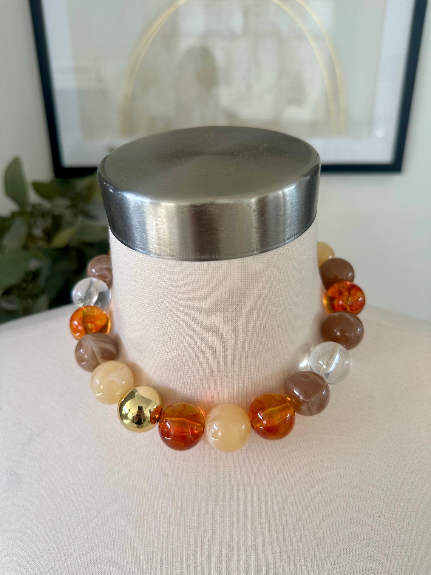 Resin Beaded Necklace