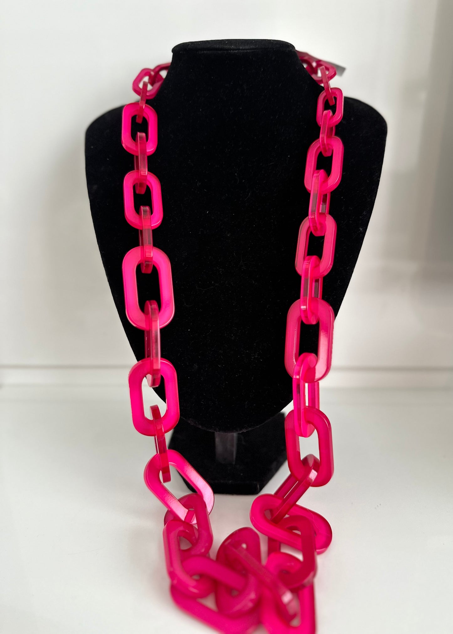 Alice Long Necklace- Fuscia