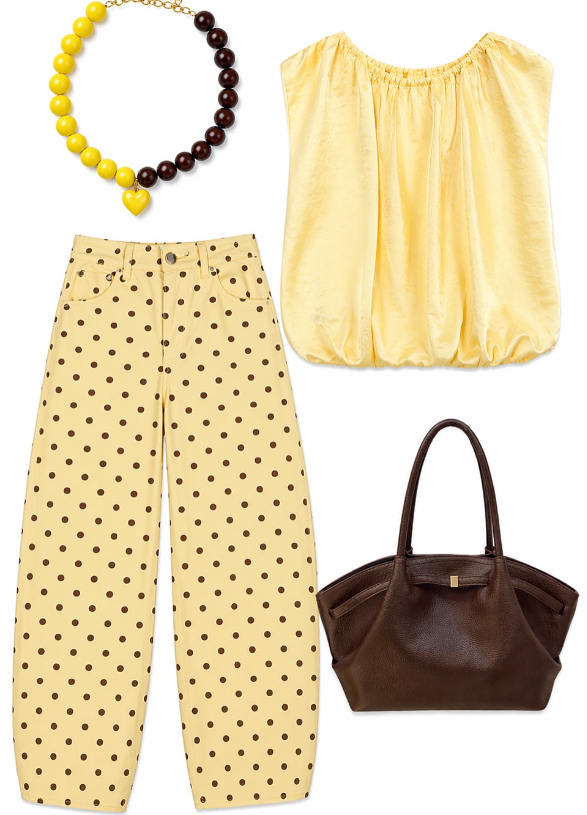 Barrel Pant- Polka Dots