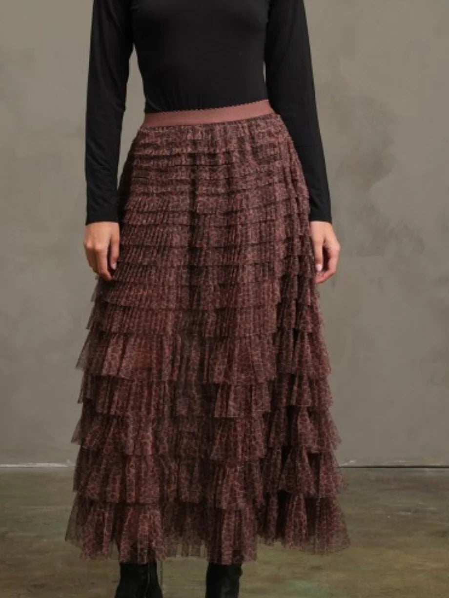 Tulle Skirt- Animal Print