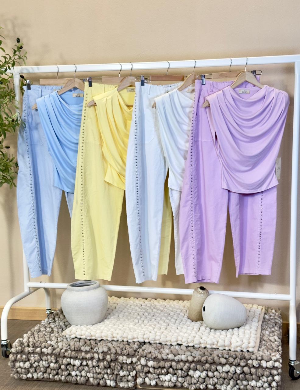 Pre-Order Studded Barrel Pant- New