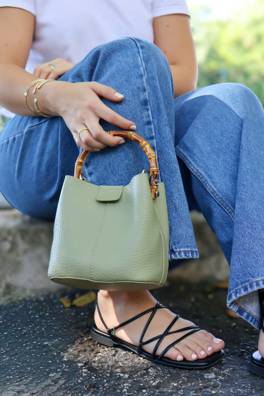 Bamboo Mini Bag- Sage