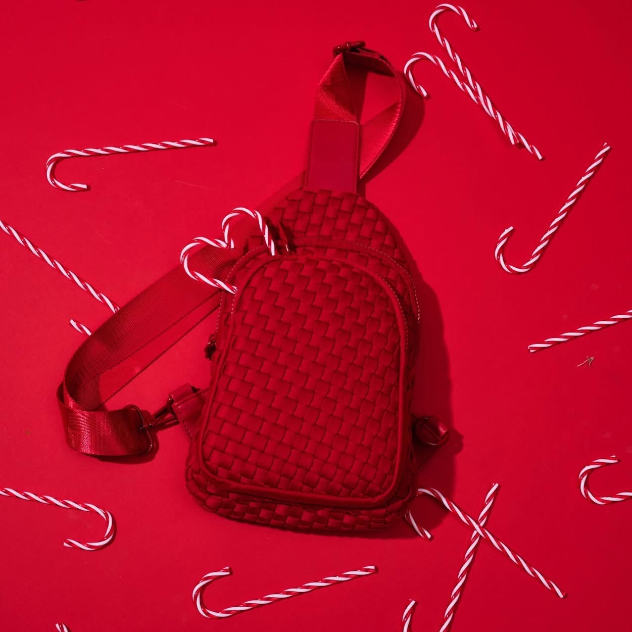 Beyond  the Horizon Bag- Red Neoprene