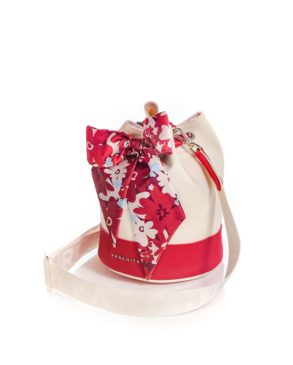 Bolso Vilma Rojo Ivory x Cherry- The Garden