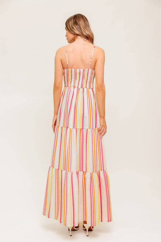 Stripped Maxi Dress