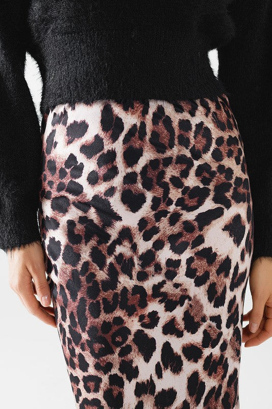 Leopard Midi Skirt