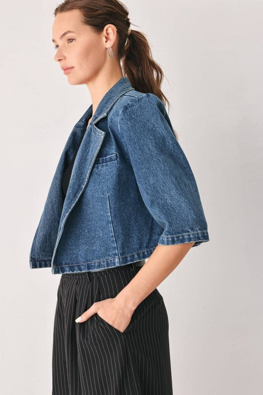 Denim Crop Jacket