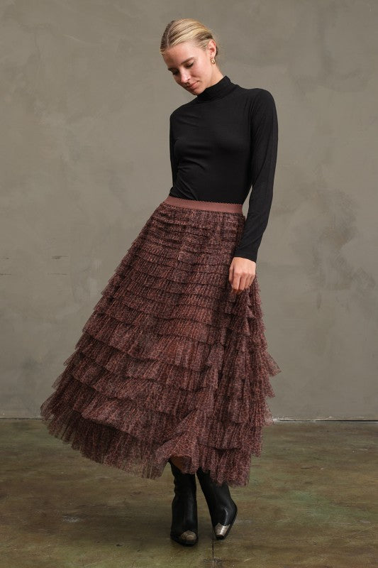 Tulle Skirt- Animal Print