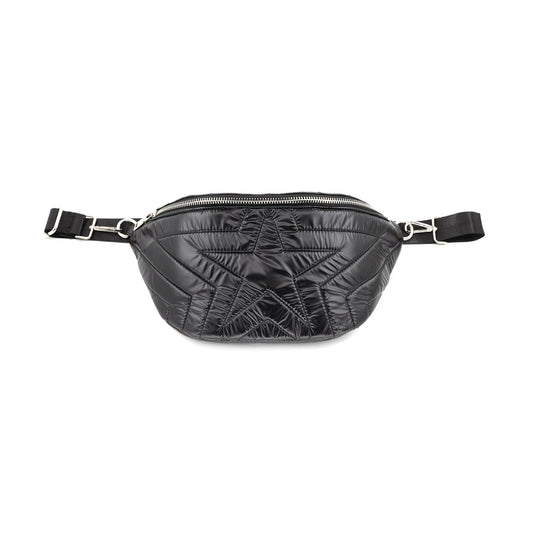 Metallic Star Fanny Pack- Black