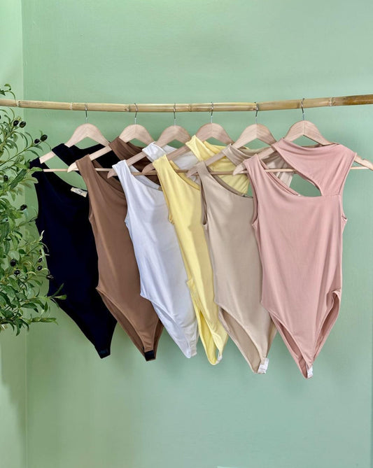 Asymmetric One Shoulder Bodysuit