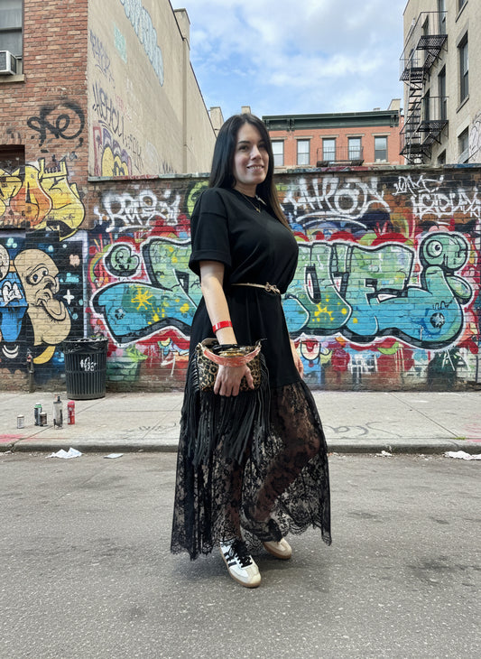 T-Shirt Lace Maxi Dress