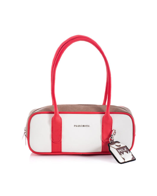 Cartera East West- Ivory x Cherry