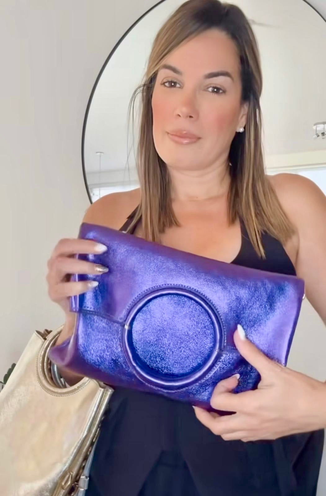 Leather Bag Sarah- VIOLETA