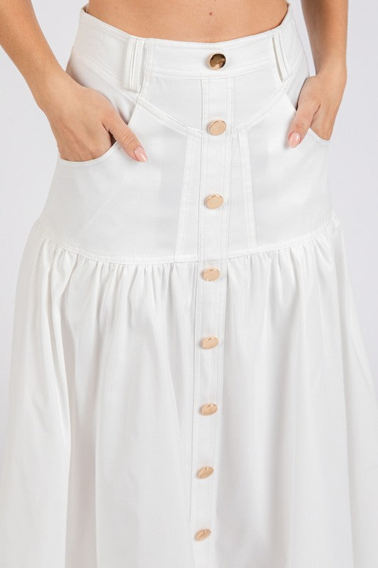 Maxi Skirt- White