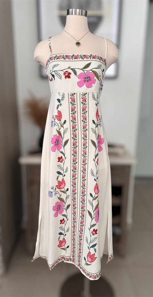Maya Floral Midi Dress