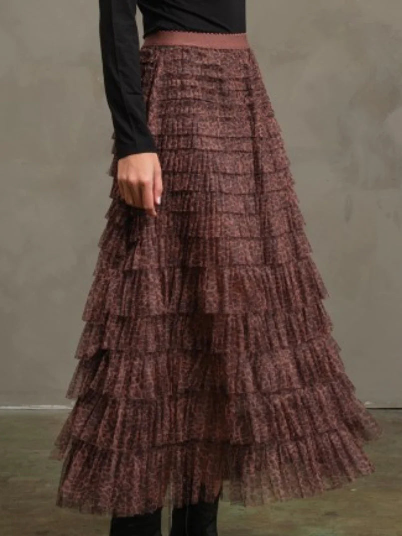 Tulle Skirt- Animal Print