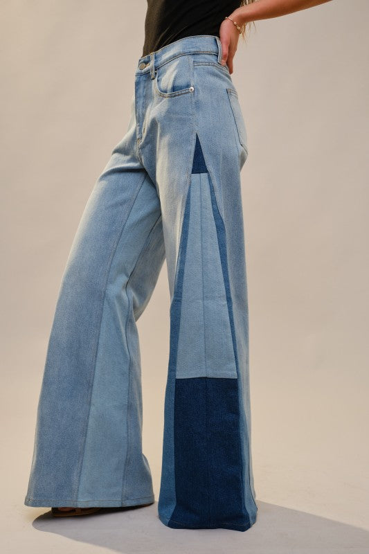 Color Block Denim