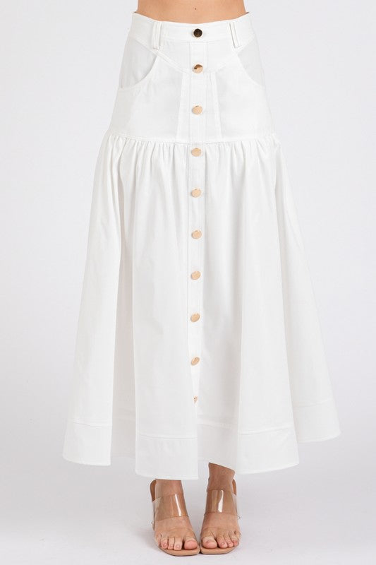 Maxi Skirt- White