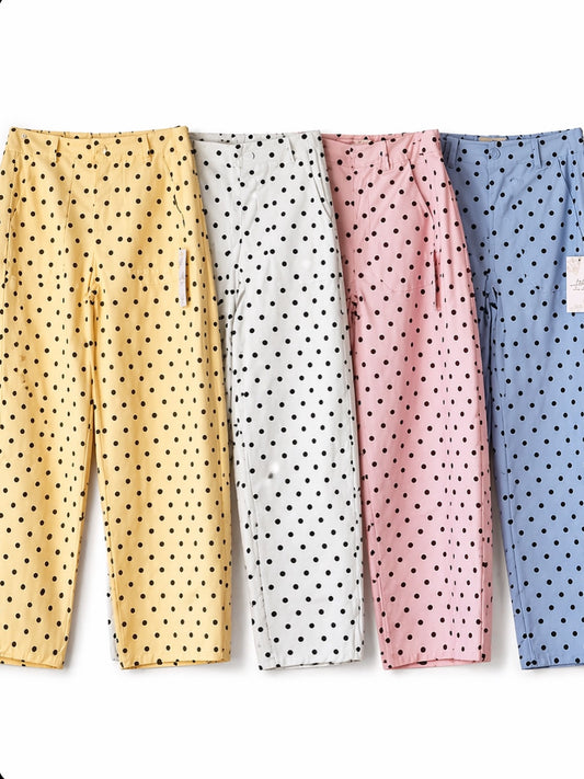 Barrel Pant- Polka Dots