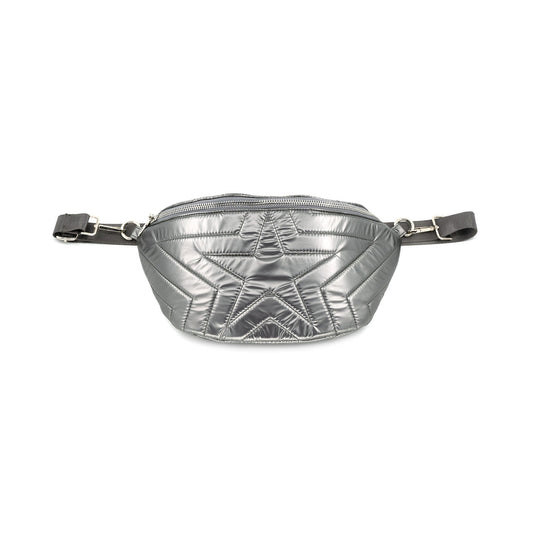 Metallic Star Fanny Pack- Pewter