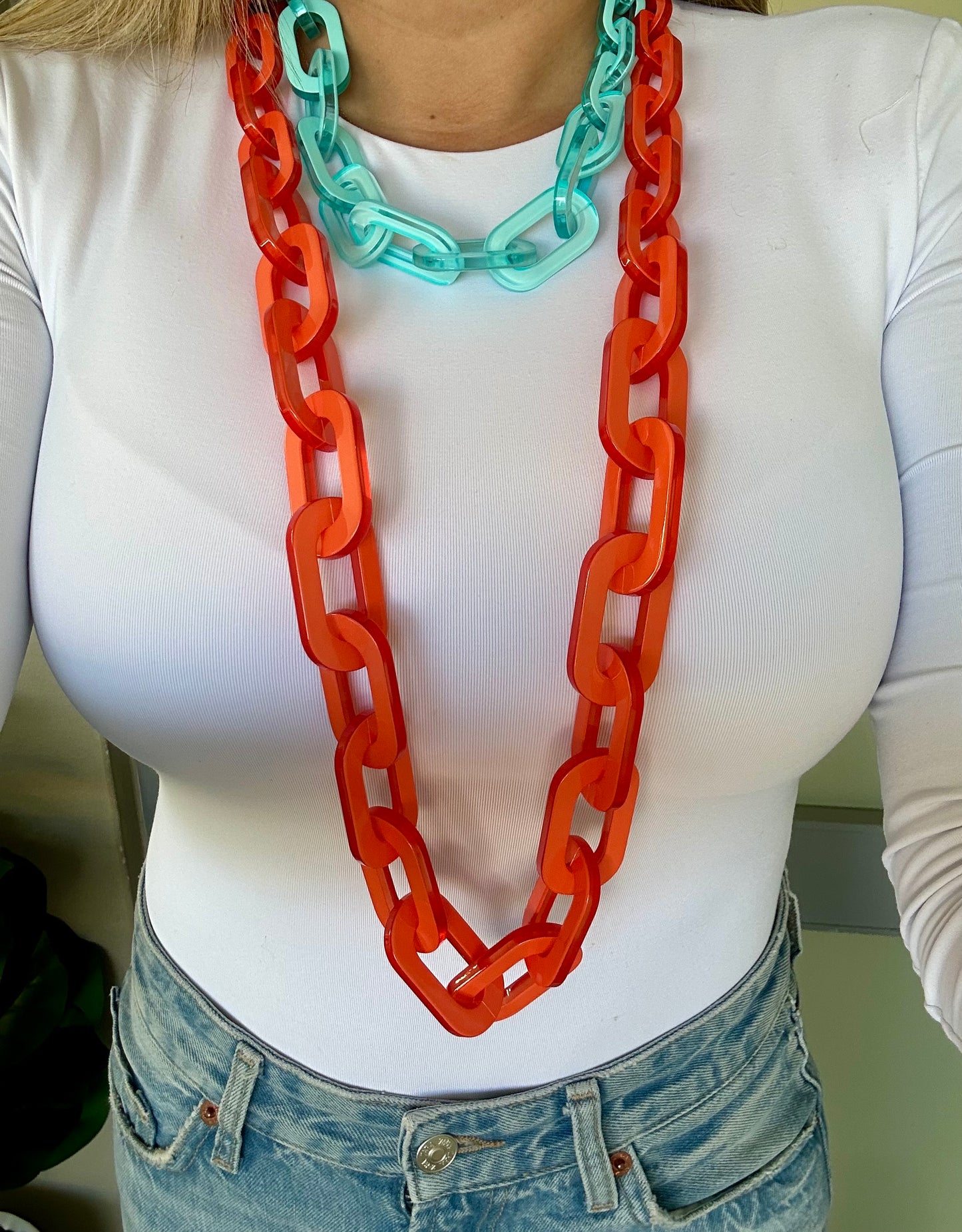 Alice Short Necklace- Aqua