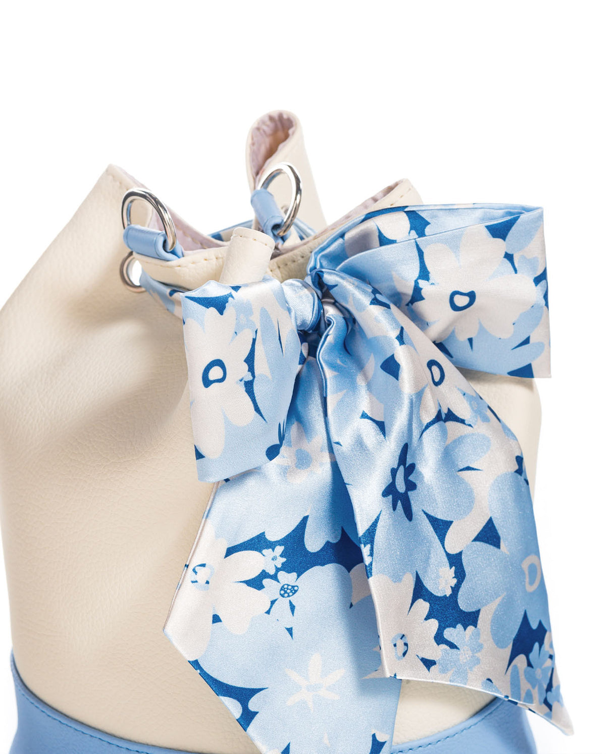 Bolso Vilma Ivory x Azul Claro- The Garden
