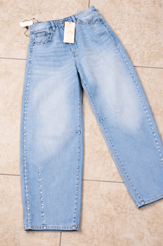 Light Blue Barrel Denim