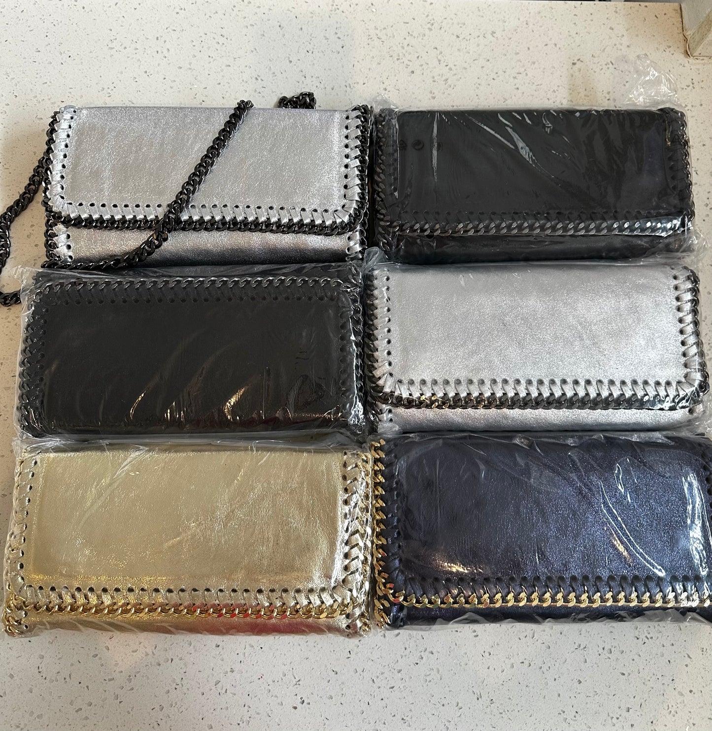 Italian Leather Crossbody Clutch