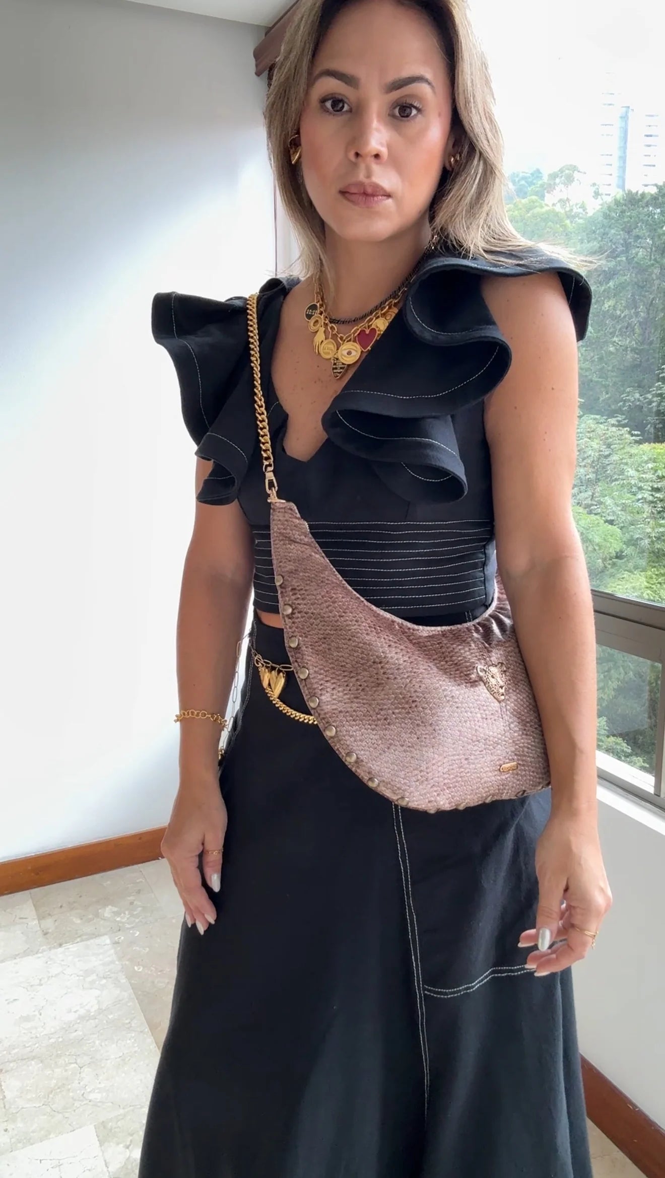 Cartera Hobo- Pitón