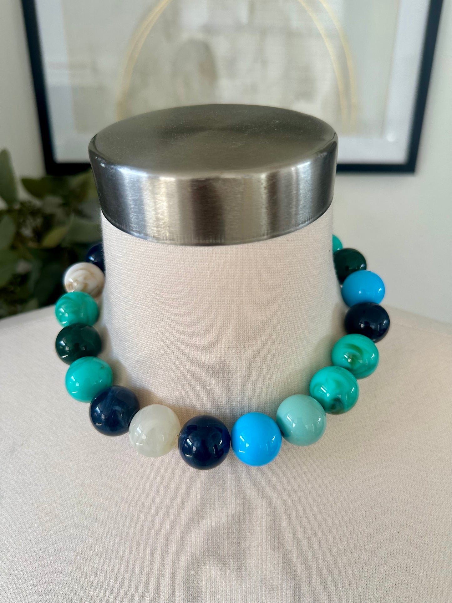 Resin Beaded Necklace