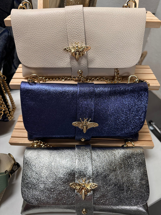 Italian Leather Crossbody/Clutch