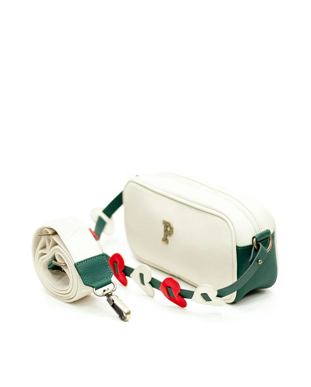 Bandolera Parchita Ciao- Beige x Verde