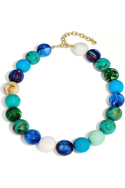 Resin Beaded Necklace