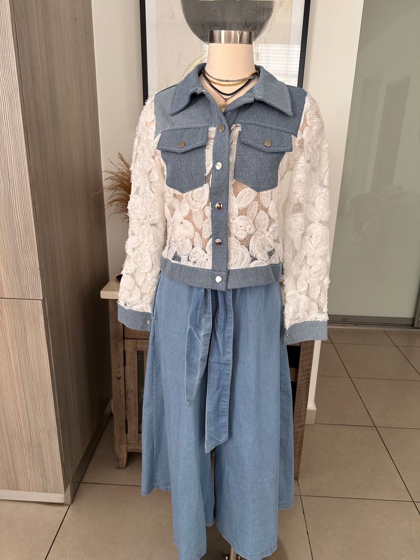 White Denim Jacket