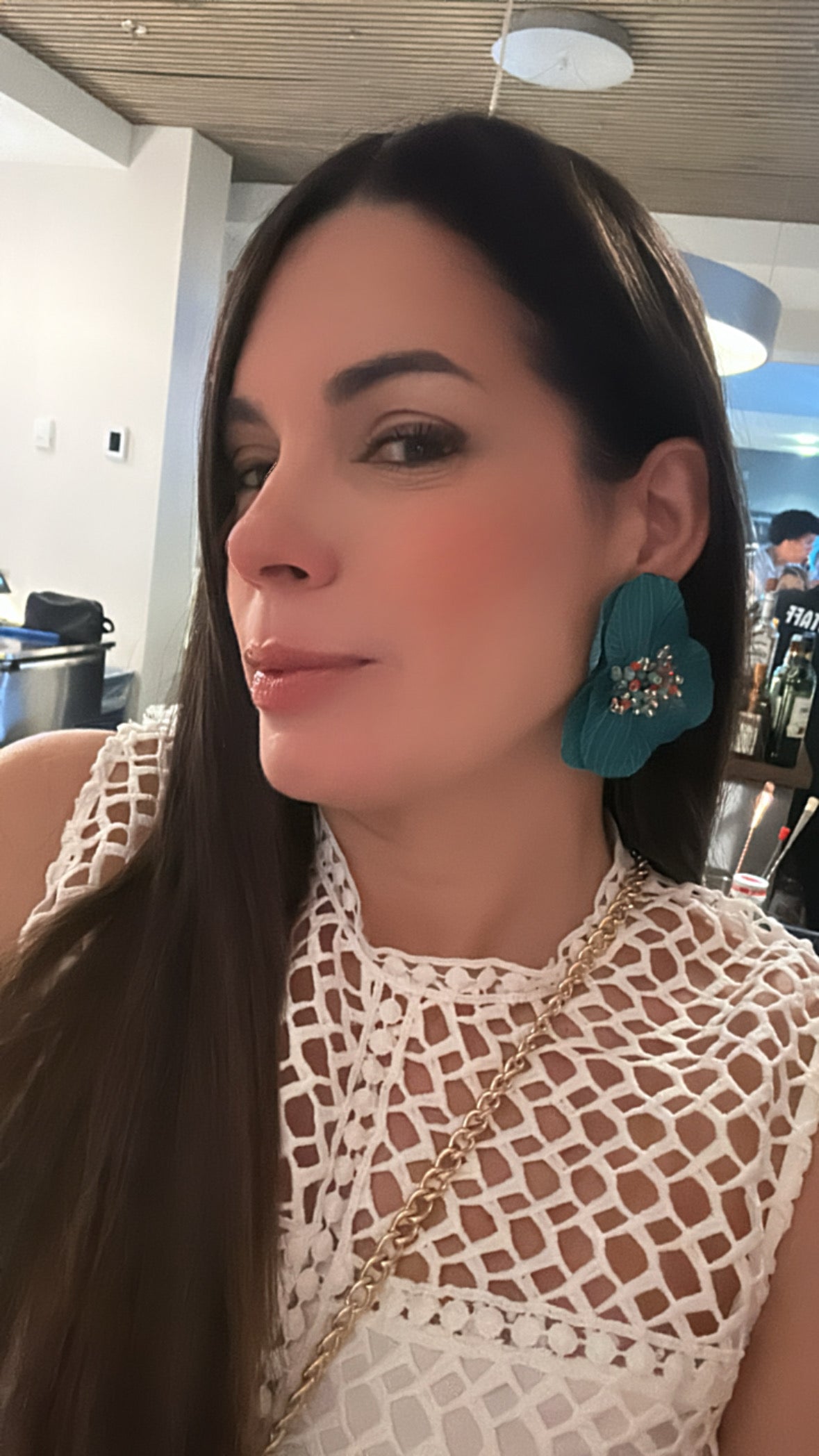 Loretta Orchid Earrings- Turquoise